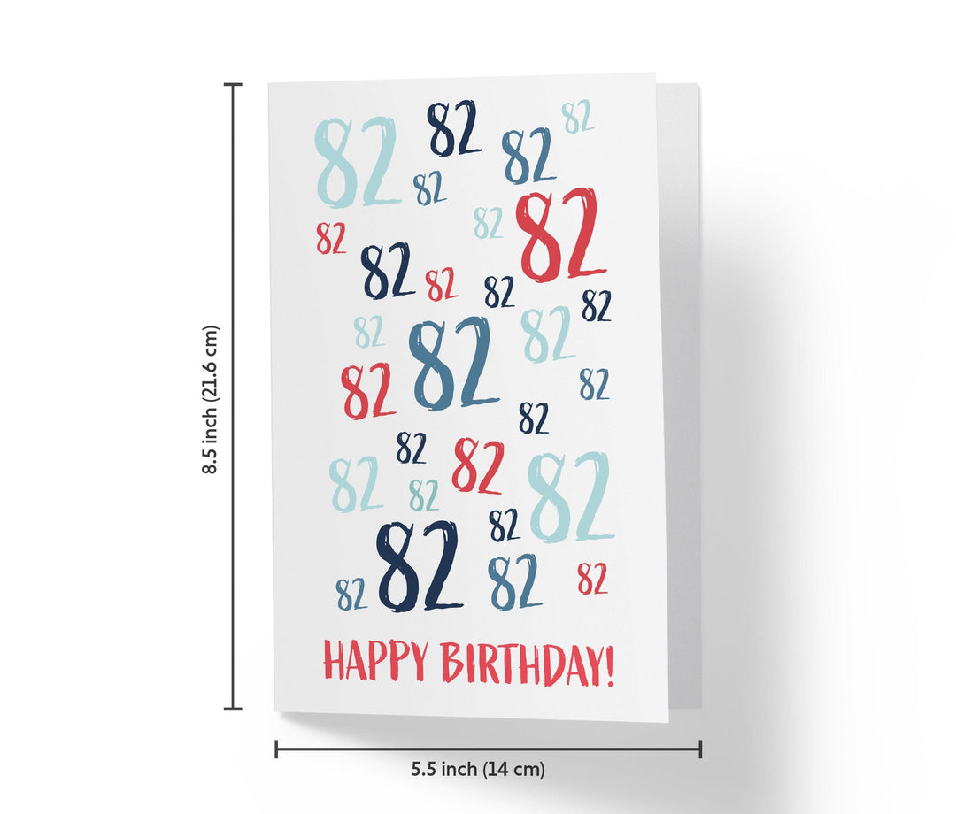 Age Is Just a number | 82nd Birthday Card - Kartoprint