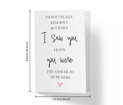 Answer Of My Prayer, Valentine Card | Sweet Birthday Card - Kartoprint