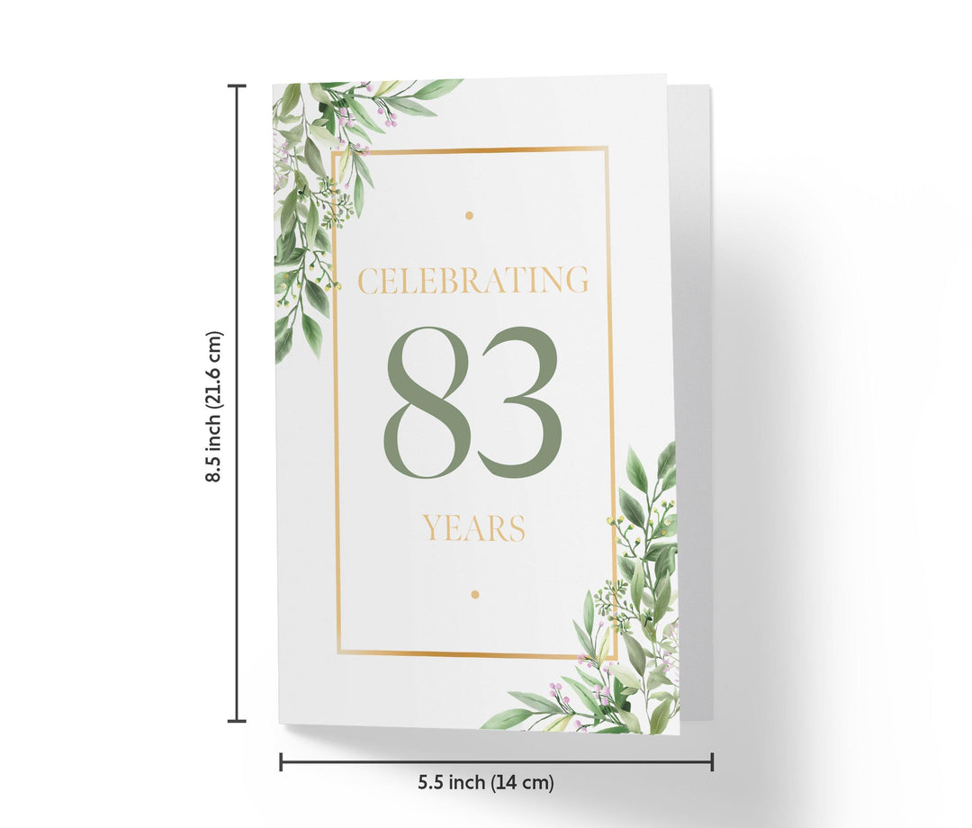 Eucalyptus | 83rd Birthday Card - Kartoprint