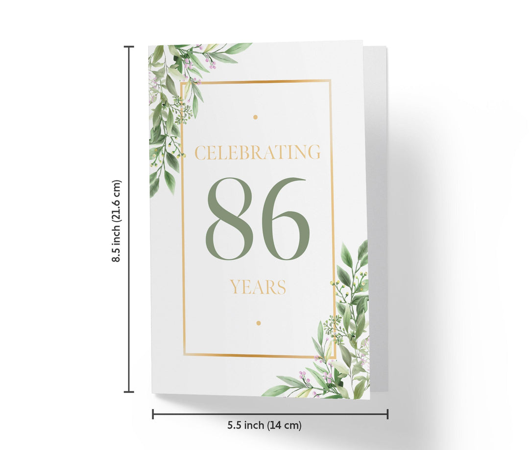 Eucalyptus | 86th Birthday Card - Kartoprint