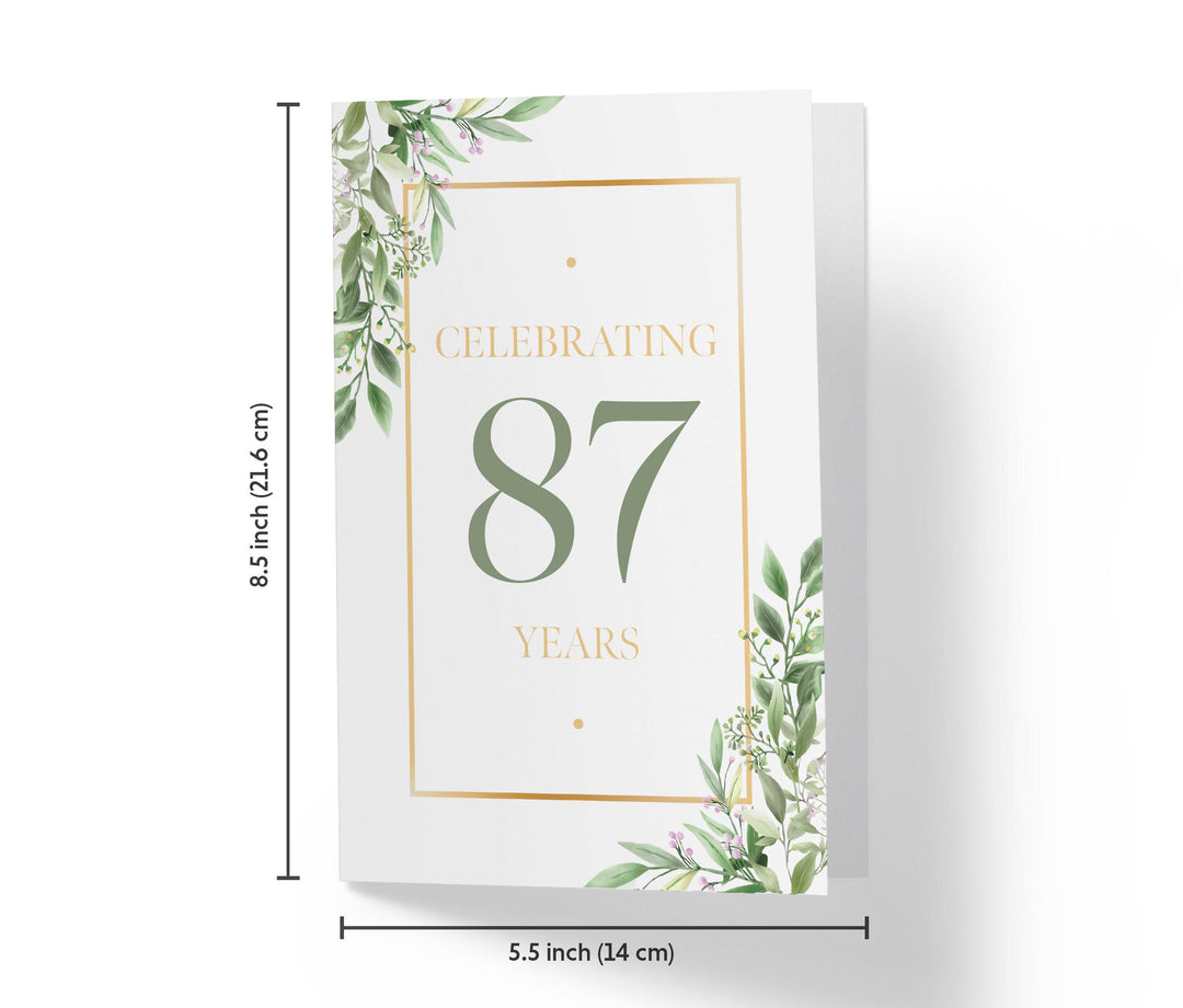 Eucalyptus | 87th Birthday Card - Kartoprint