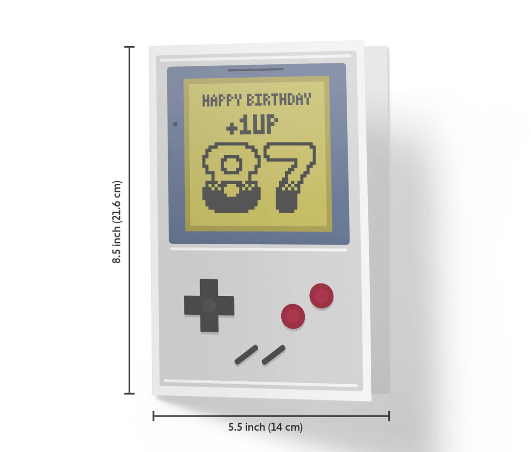 Gaming Level Up | 87th Birthday Card - Kartoprint