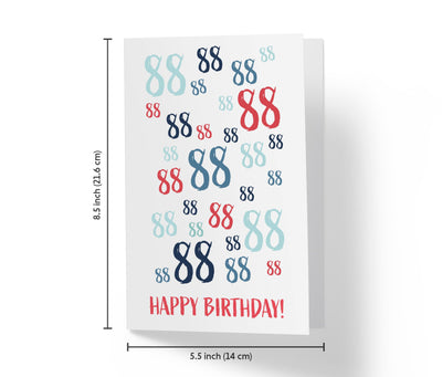 Age Is Just a number | 88th Birthday Card - Kartoprint