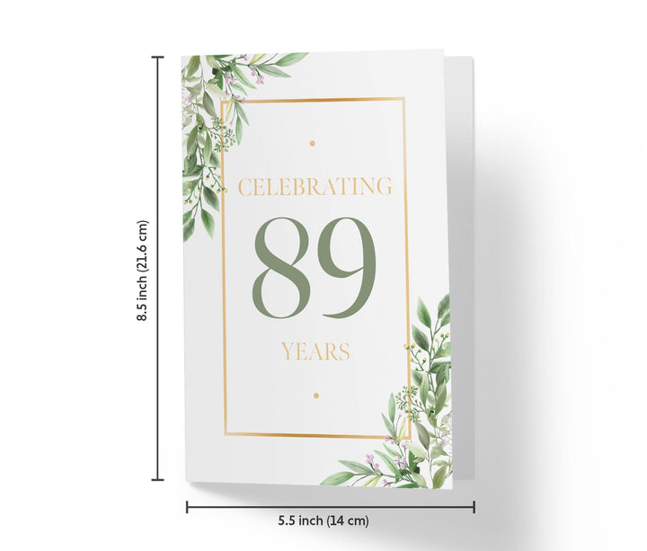 Eucalyptus | 89th Birthday Card - Kartoprint