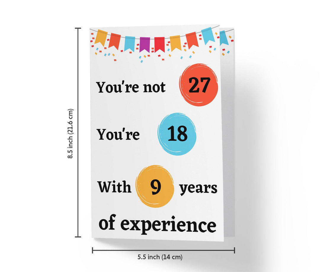 Years Of Experience | 27th Birthday Card - Kartoprint