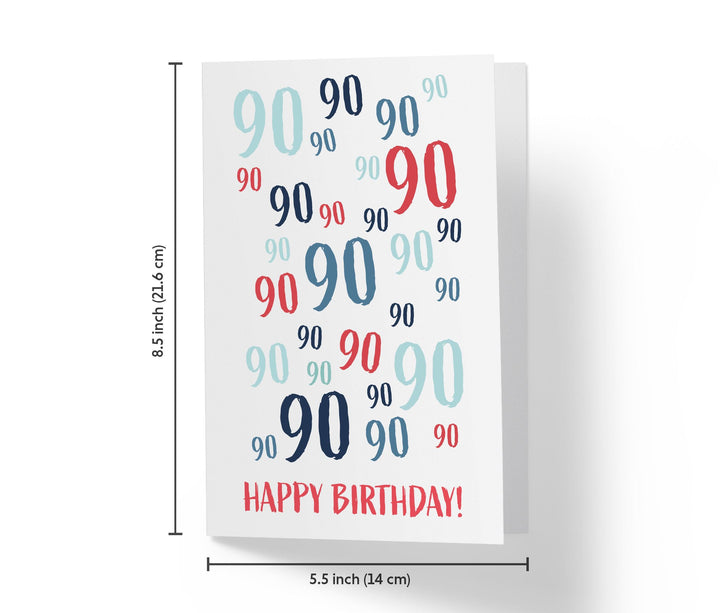 Age Is Just a number | 90th Birthday Card - Kartoprint