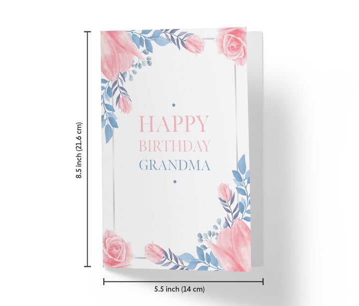 Blue Flower Grandma | Sweet Birthday Card - Kartoprint