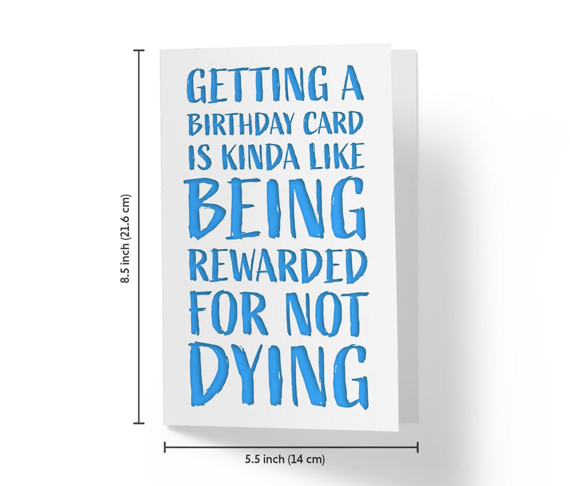 Being Rewarded For Not D*ing | Funny Birthday Card - Kartoprint