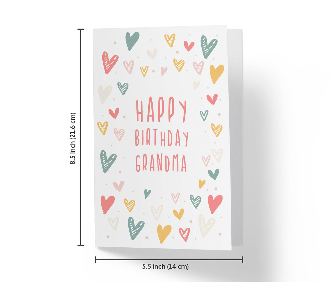 Little Hearts Grandma | Sweet Birthday Card - Kartoprint