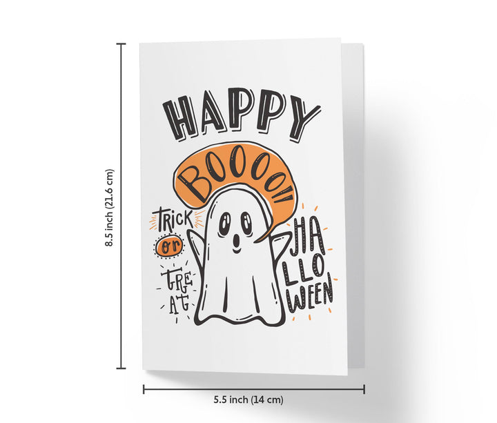 Trick or Treat Ghost | Halloween Greeting Card - Kartoprint