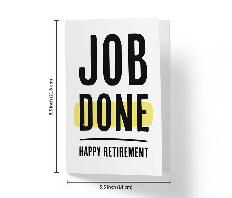 Job Done | Funny Retirement Card - Kartoprint
