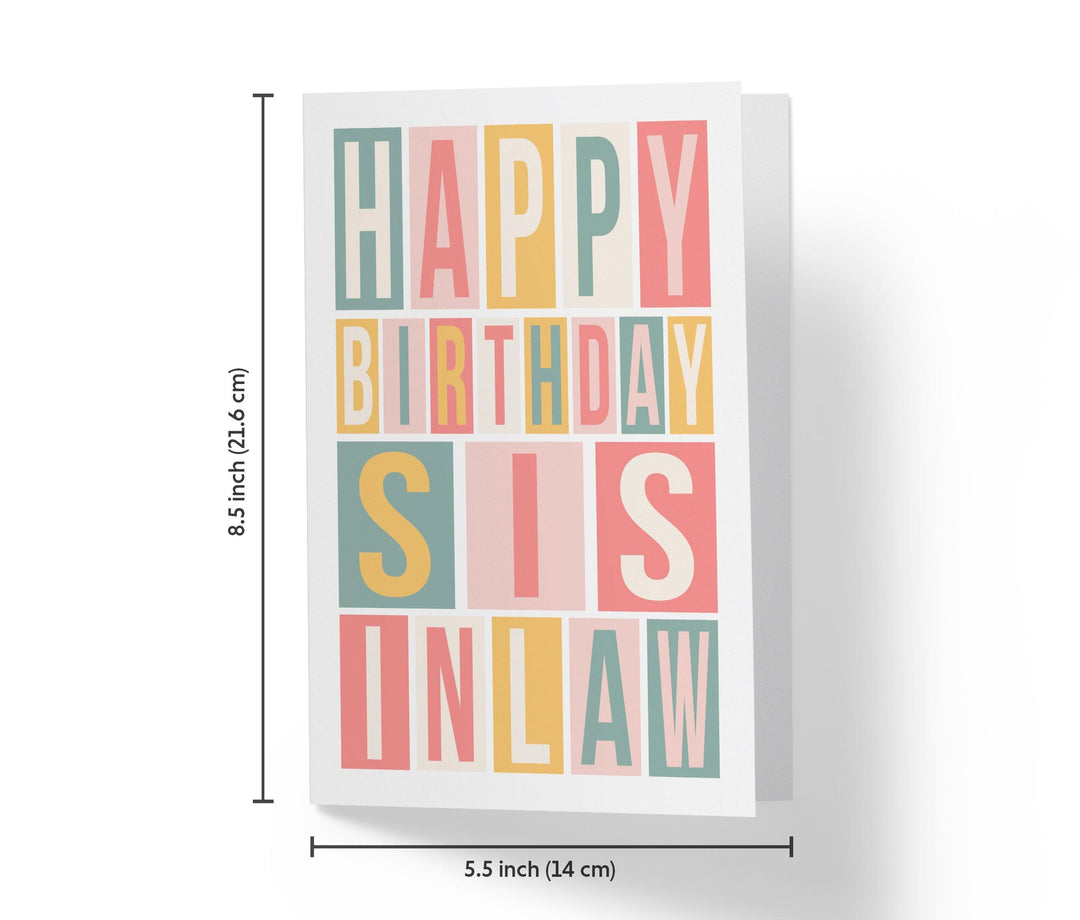 Happy Birthday Sister-in-law | Sweet Birthday Card - Kartoprint